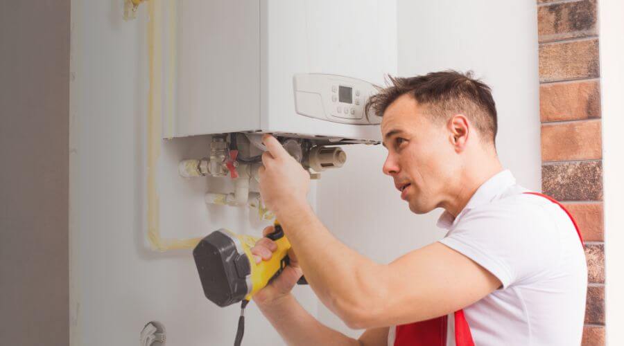 Professional tankless water heater installation in Rueter, MO